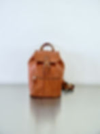 Thumbnail: Refurbished Vintage Coach British Tan Leather Backpack