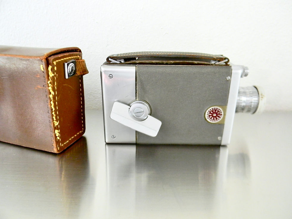Thumbnail: Vintage Mid Century Bell & Howell Portable 16mm Magazine Camera 200 with Case