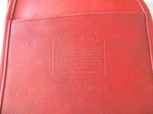 Refurbished 90s Vintage Red Leather Coach Lula's Legacy Bag