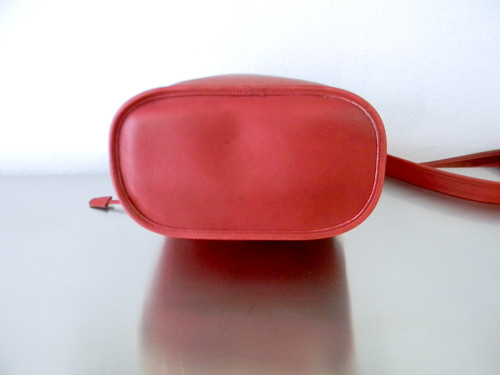 バッグ Vintage Coach Lula's Legacy Red Leather Refurbished 90s Vintage Red Leather Coach Lula's Legacy Bag