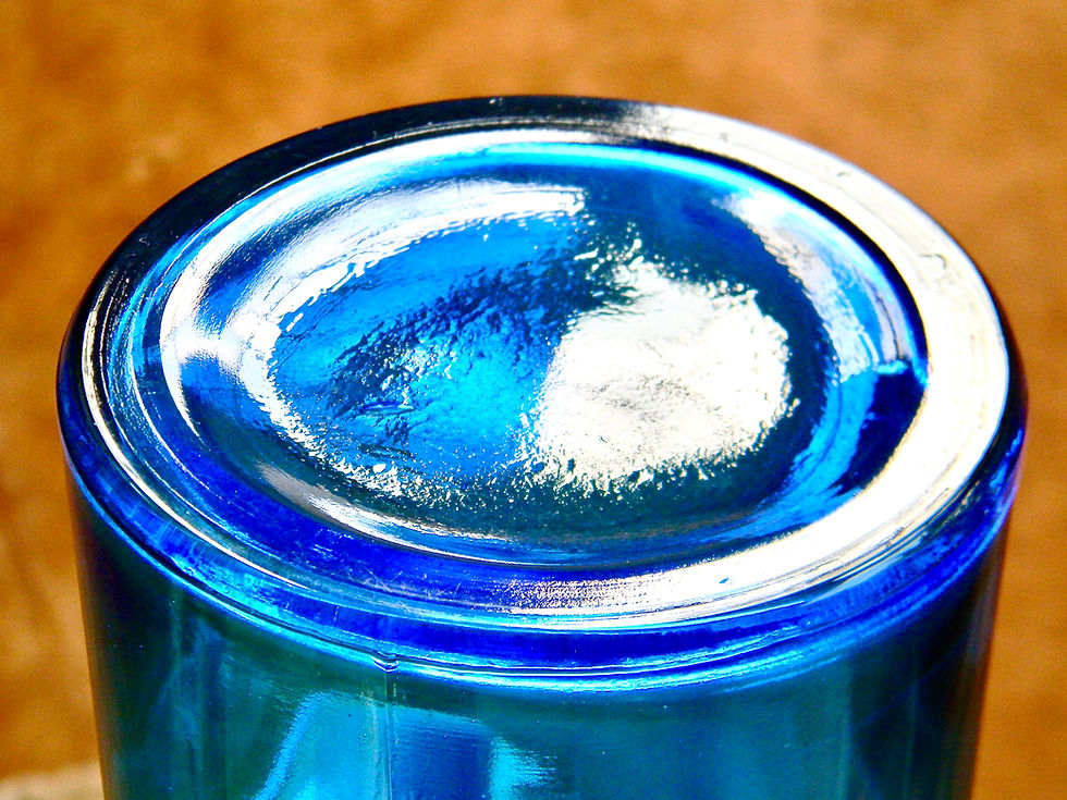 Thumbnail: Vintage Mid Century Royal Blue Danish Glass Pitcher