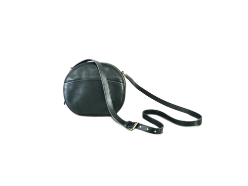 Refurbished Vintage Coach Black Leather Chester Bag
