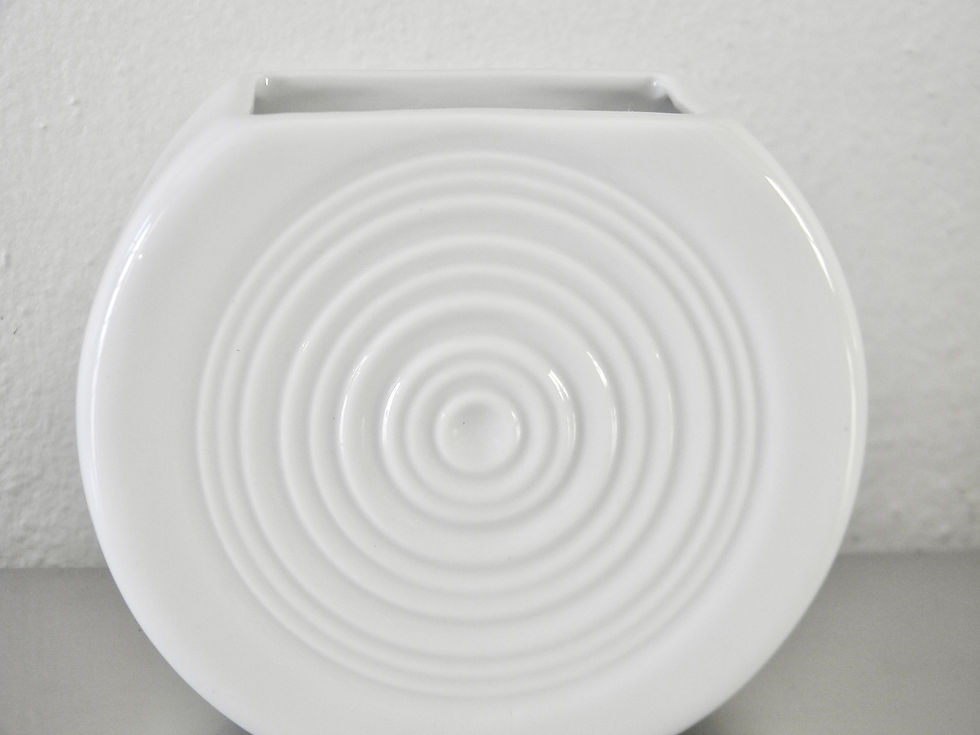 Thumbnail: Vintage 60s Hans Theo Baumann for Rosenthal Thomas Mini Op Art Mod Vase