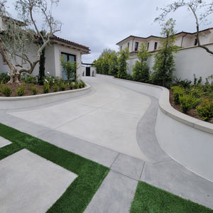 Smooth Stucco Low Planter