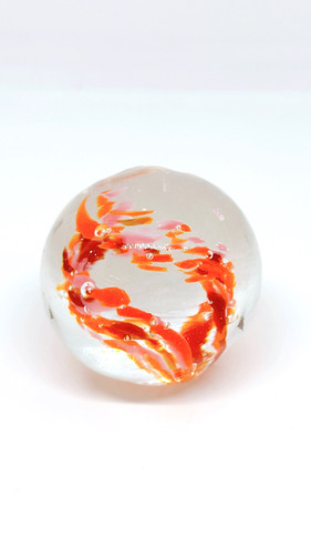 35㎜】匠ビー玉オレンジ | marbleart