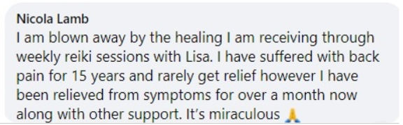 Nicola Lamb - Reiki treatment(2) - Recom