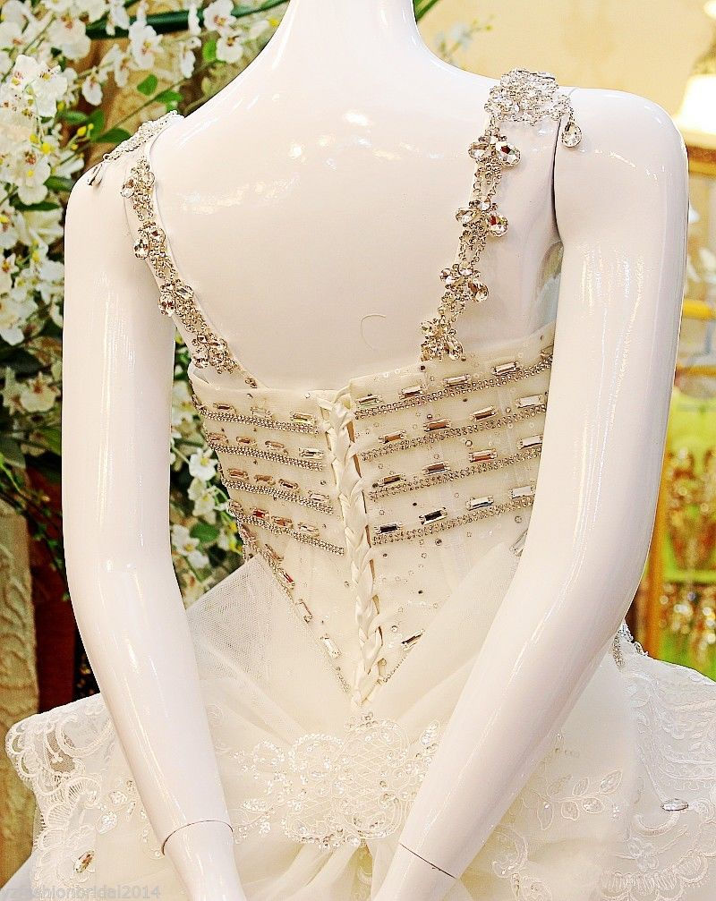 Thumbnail: Bright Diamond Sexy Fancy Wedding Dress VSVK