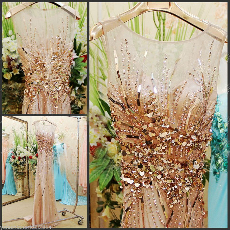 Thumbnail: Bright Diamond Sexy Fancy Evening Dress VAVUI