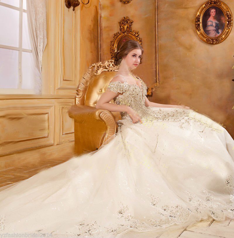 Thumbnail: Bright Diamond Sexy Fancy Wedding Dress VXISF