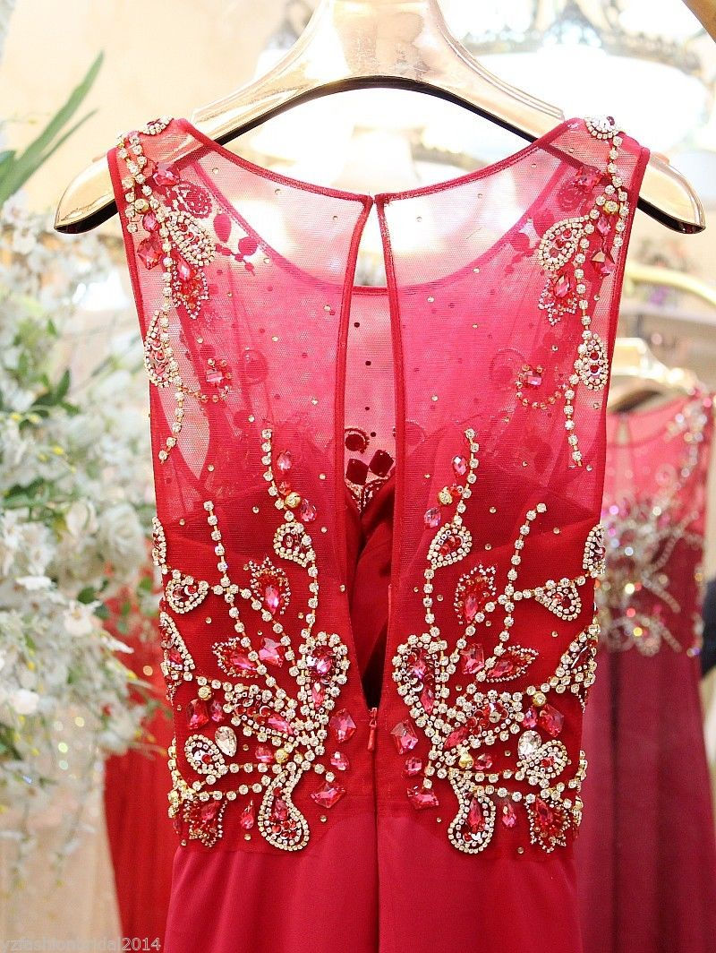 Thumbnail: YZ Luxury Crystal Bright Diamond Sexy Dresses