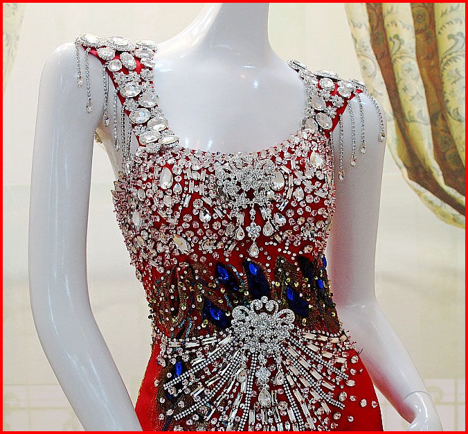 Thumbnail: YZ Ultimate luxury crystal evening dress