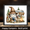 Thumbnail: Happy Campers 8x10 Wall Art: Gnome enjoying beer by RV
