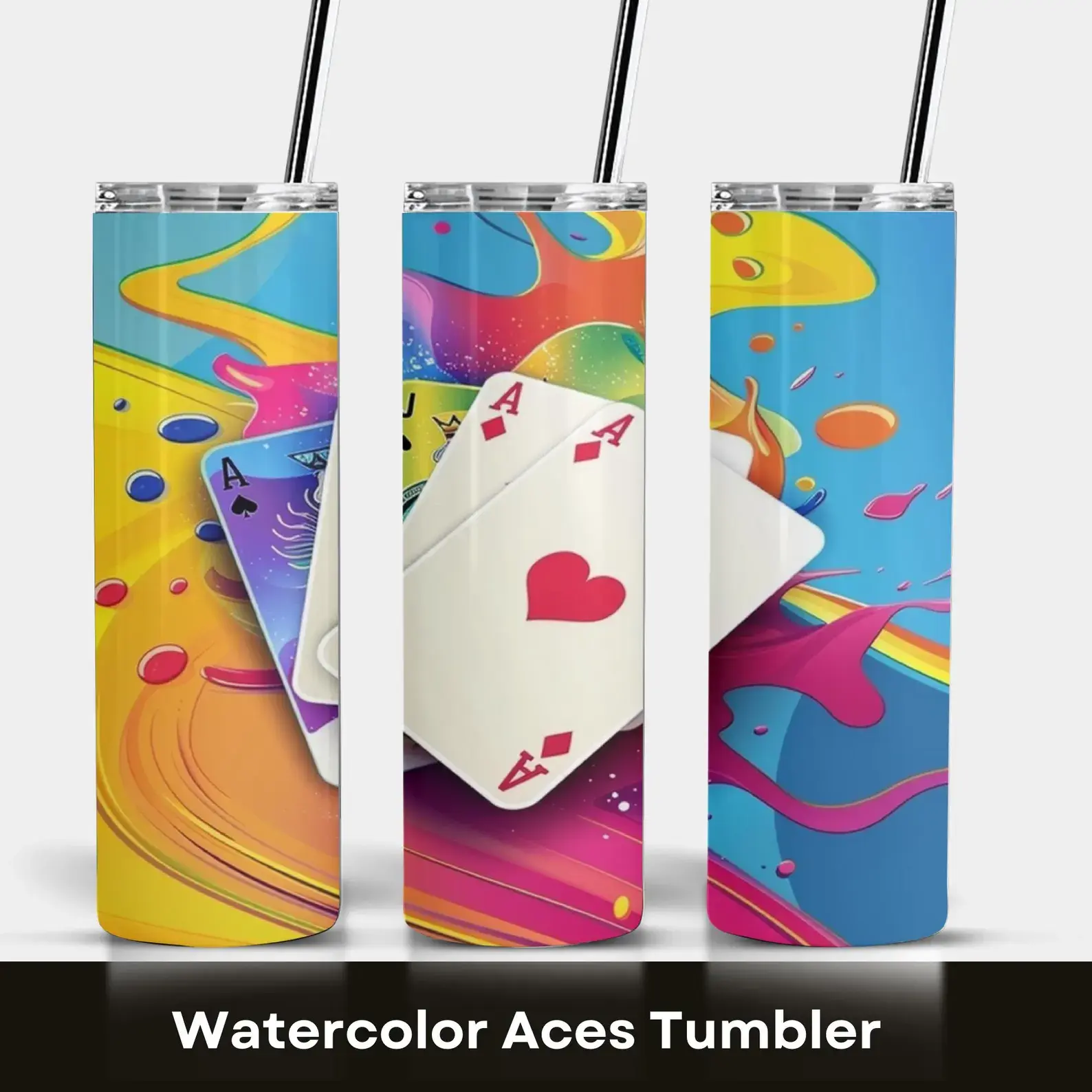 Cards Tumbler, Casino Gift, Cards, Tumbler, 20oz, Stainless Steel, Slots, Queen,  Insulated cup, Gifts for her,  Unique Gift,