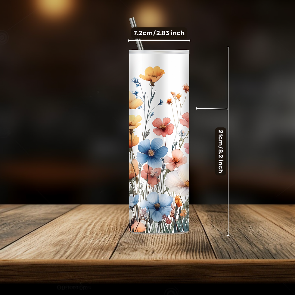 Thumbnail: Fun Tumbler For Her,  Flowered Tumbler, Floral 20 ozs Tumbler, Spring Floral Tumblers, Floral Tumbler, 20 ounce Tumble, -tumb