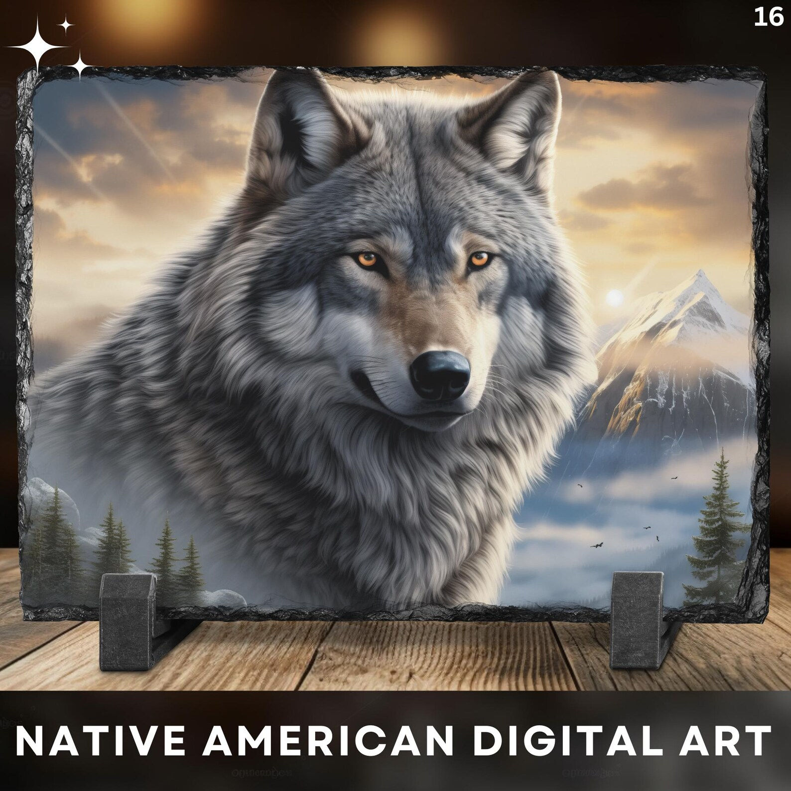 Wolf, Indian, Indian handmade, Indians gift, Indian prints, unique gift idea, indigenous, Indian decor, American Indian, Ind