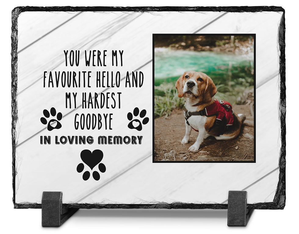 Thumbnail: lost pet gift, pet memorial slate, memorial photo gift, cat memorial gift, dog photo gift, loving memory of pet, memory of p