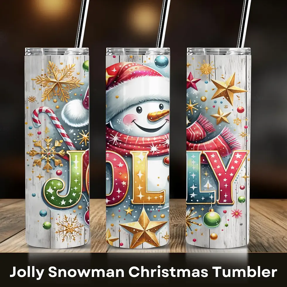 Jolly Snowman Tumbler, Gift-For-Xmas, Tumbler, Uniqueful Gift, Tumbler, Tumbler\, Gift-For-x-mas, Christmas Gift Tumbler, xma