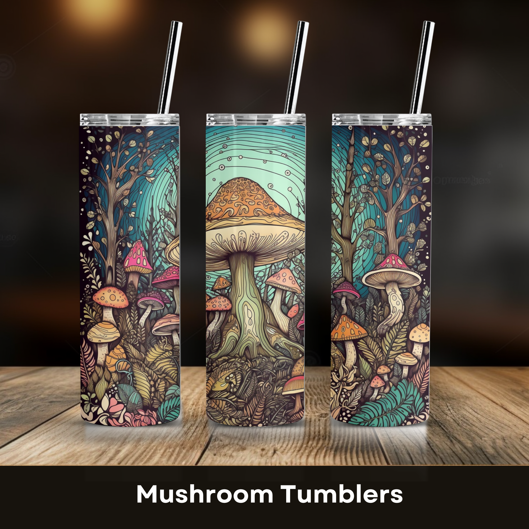Mushroom Tumbler, Front View