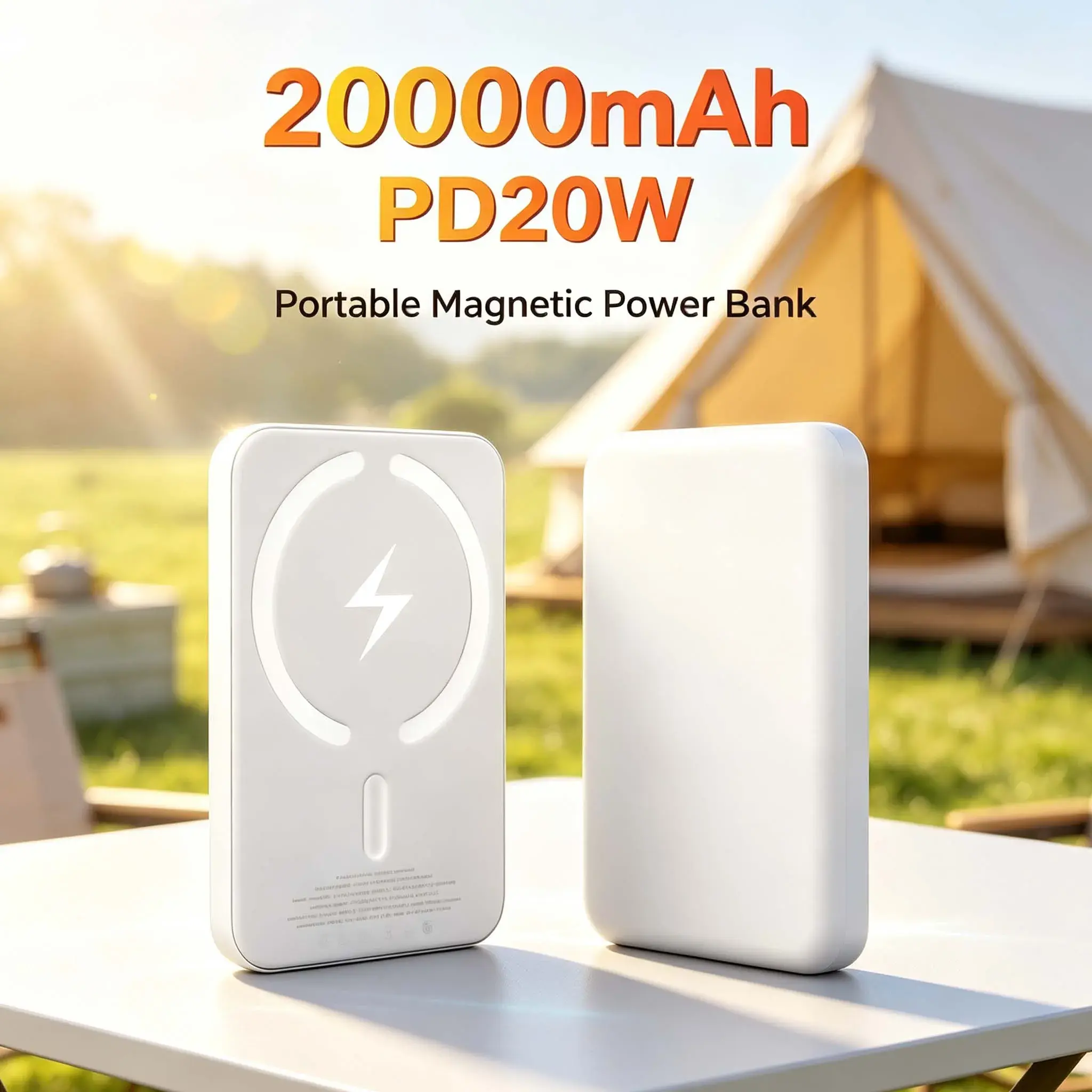 20000mAh Magnetic Portable Charger 22.5W Fast Charging Power Bank