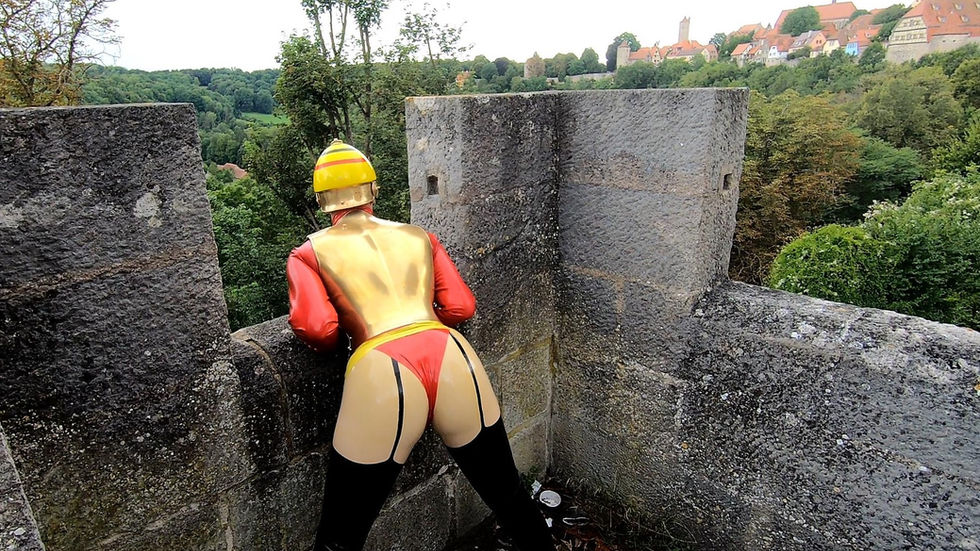 Sexy Amazone , Künstler, Darsteller wird fotografiert , es werden erotische Bilder, Fotoshooting und Spaß