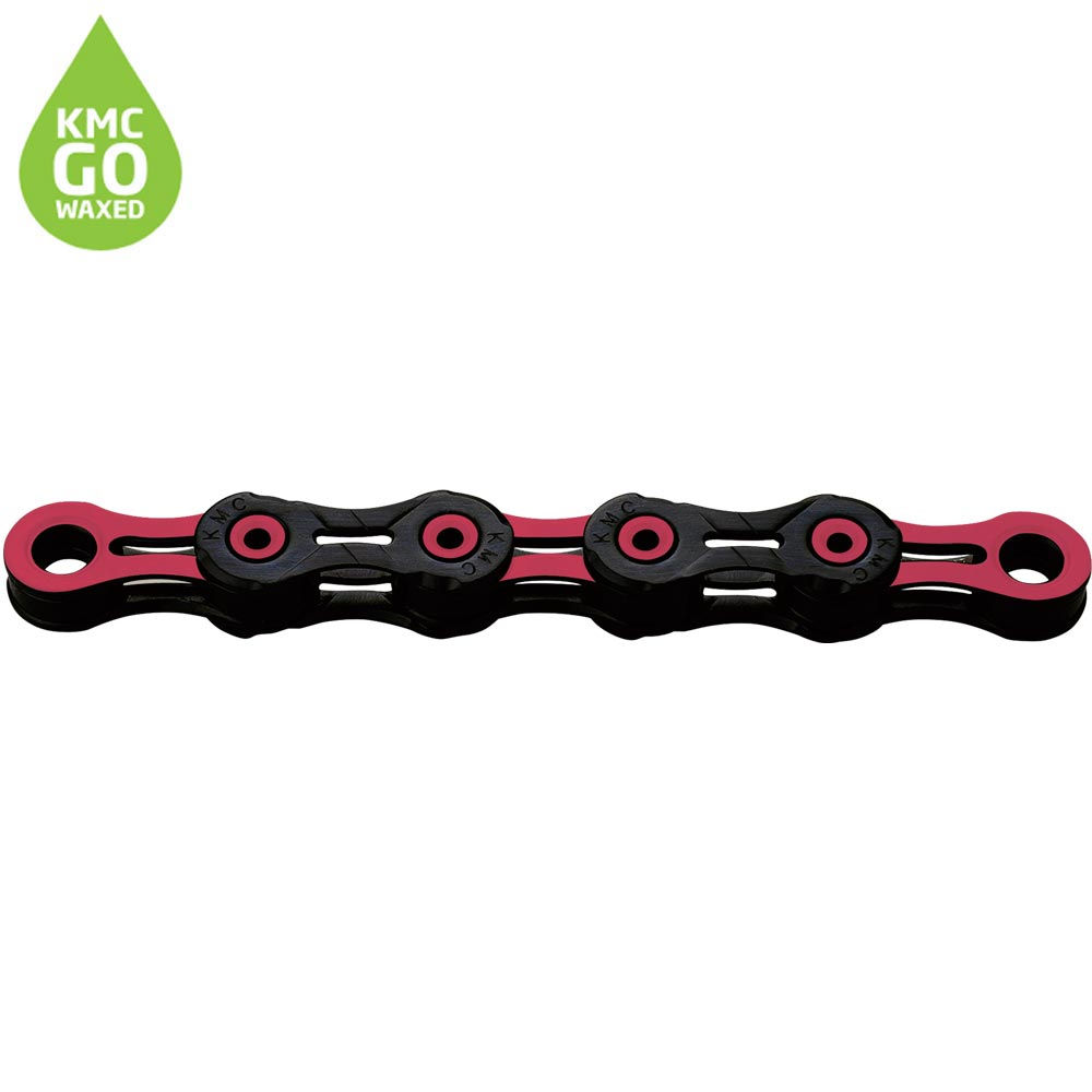 KMC X11 DLC Pre-waxed Chain 118L - DLC 11 Black/Pink Waxed 118L
