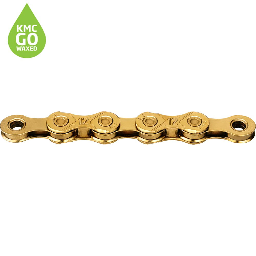 KMC X12 Pre-waxed Chain 126L - X12 Ti-N Gold Waxed 126L