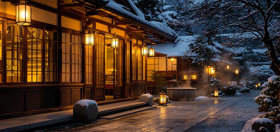 Winter scenery in Japan