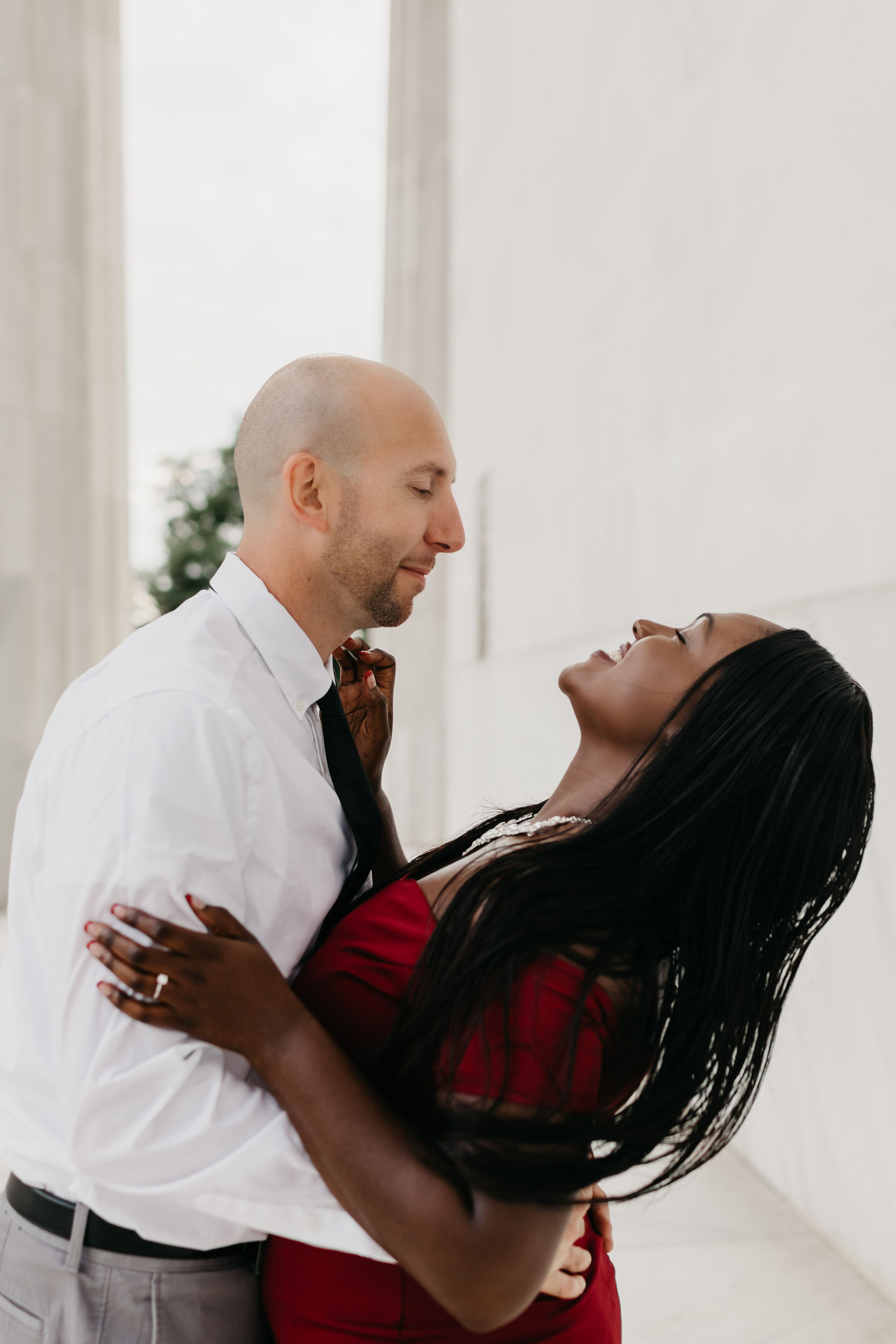 Tameara & Nick at the Lincoln Memorial