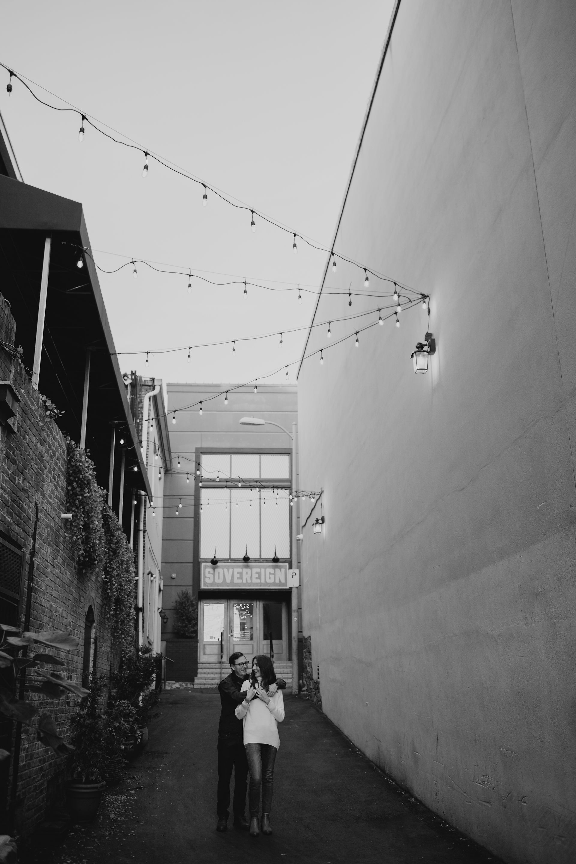 Megan & Richie in front of Sovereign in Georgetown, DC