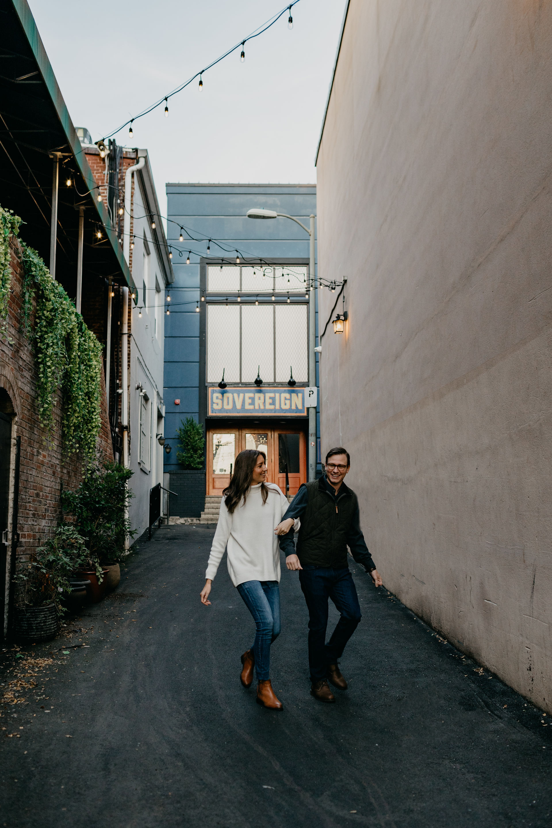 Megan & Richie in front of Sovereign in Georgetown, DC