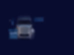 Silver semi-truck with data displays on dark blue background.