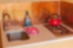 The mini kitchen