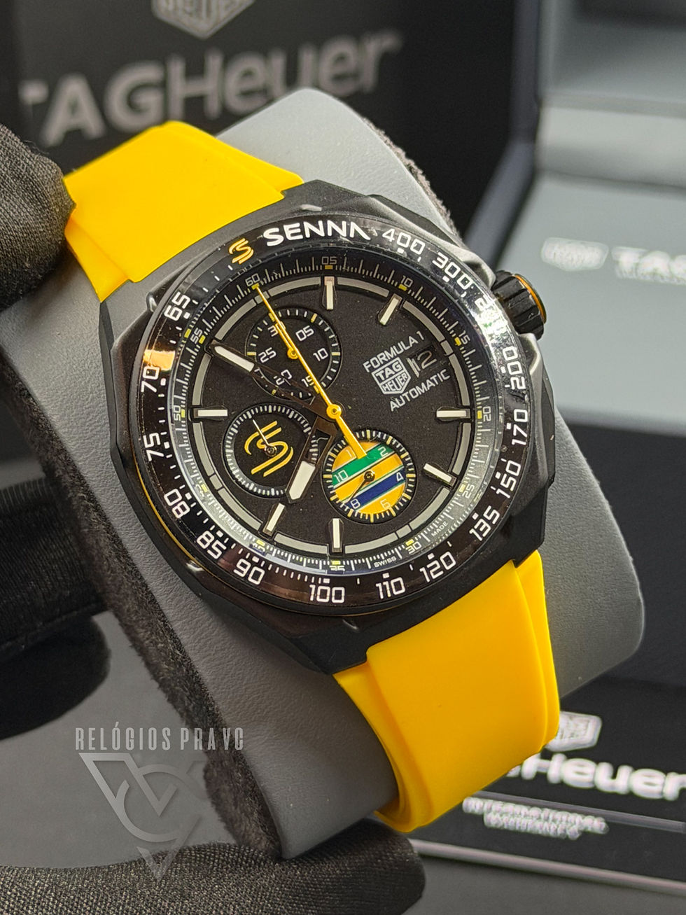 Miniatura: Kit Tag Heuer Formula 1 Senna + Caixa Com Manuais