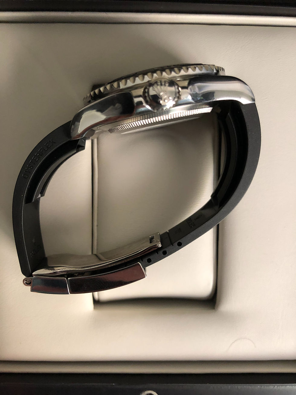Miniatura: R. YACHT MASTER SILICONE PRATA