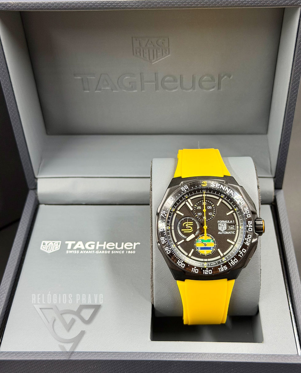 Miniatura: Kit Tag Heuer Formula 1 Senna + Caixa Com Manuais