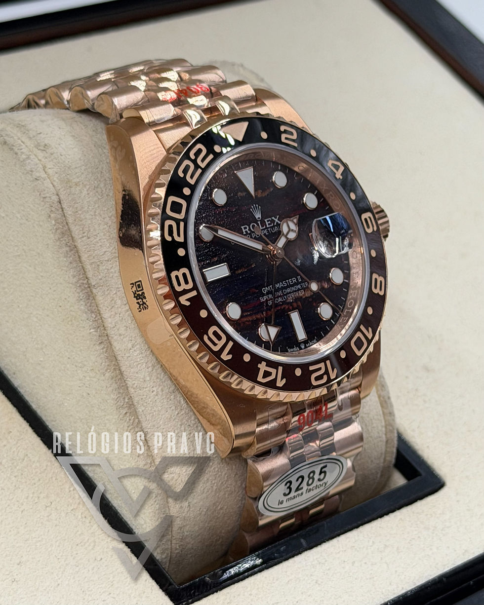 Miniatura: Rolex Gmt Master II Rose Gold Tiger Iron Dial