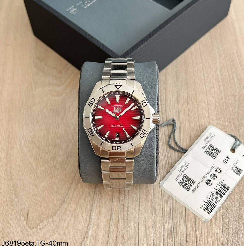 Tag Heuer Aquaracer Red Dial ETA suíço superclone premium