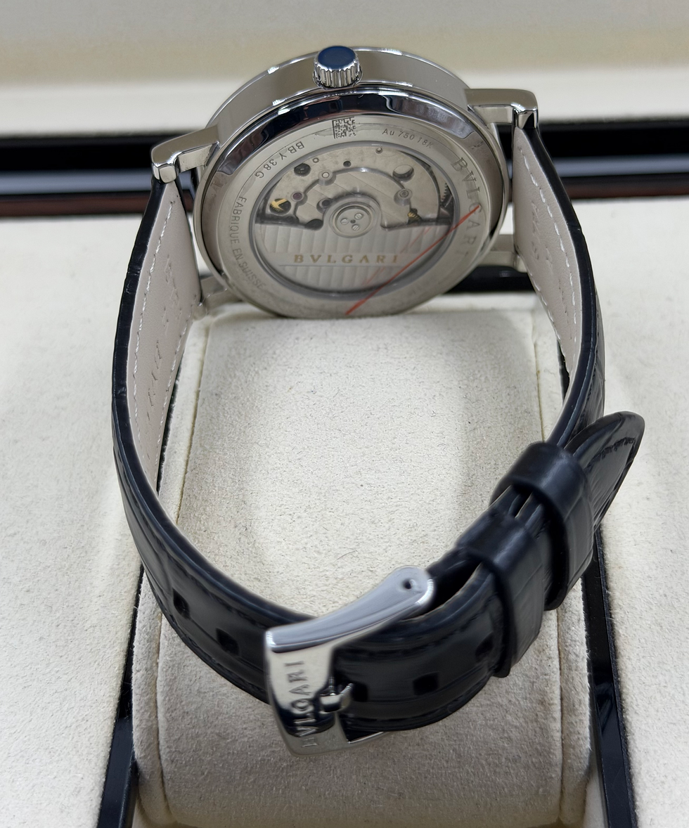 Miniatura: Bvlgari Roma Prata Couro