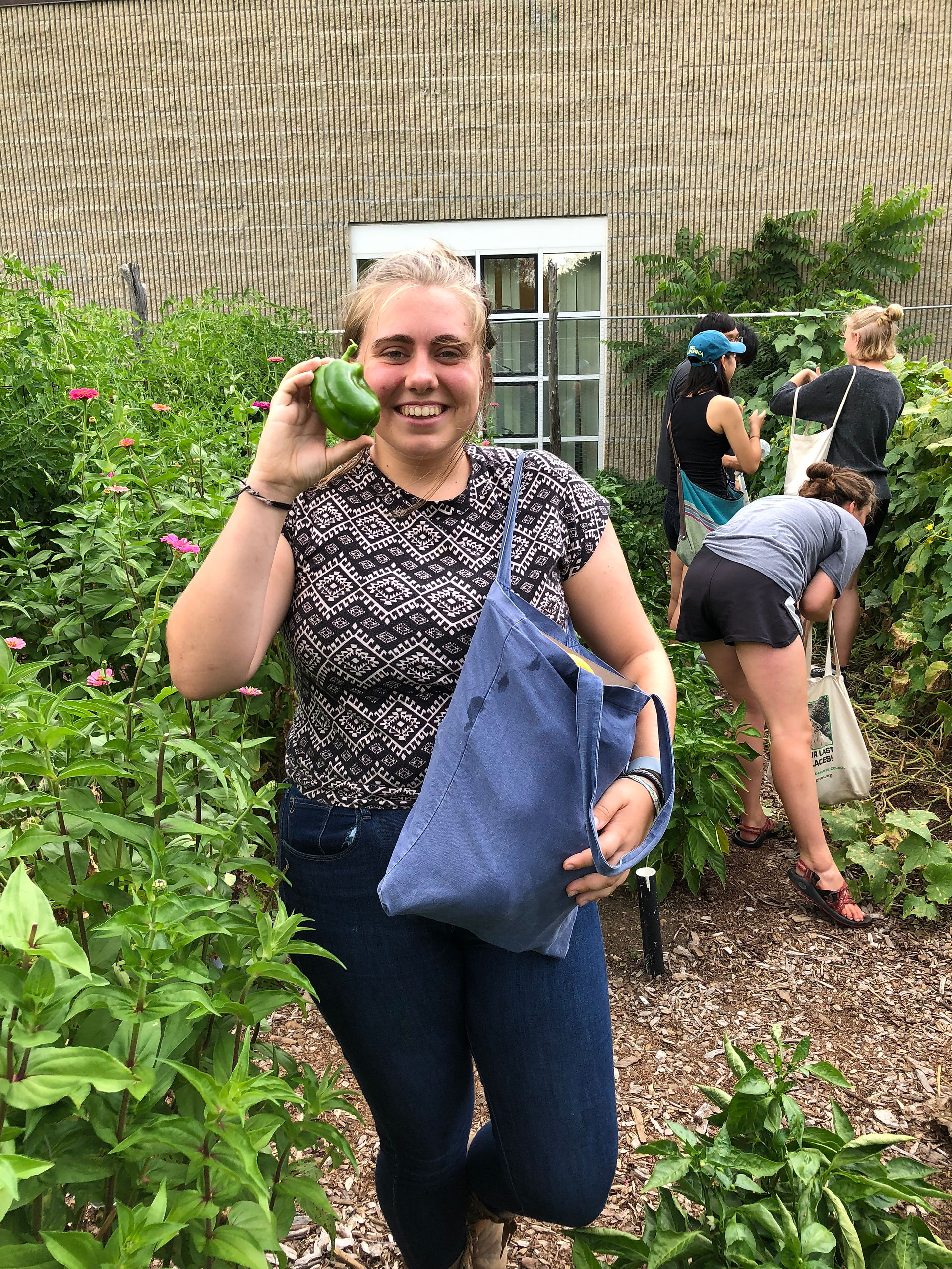 Jocelyn with a pepper