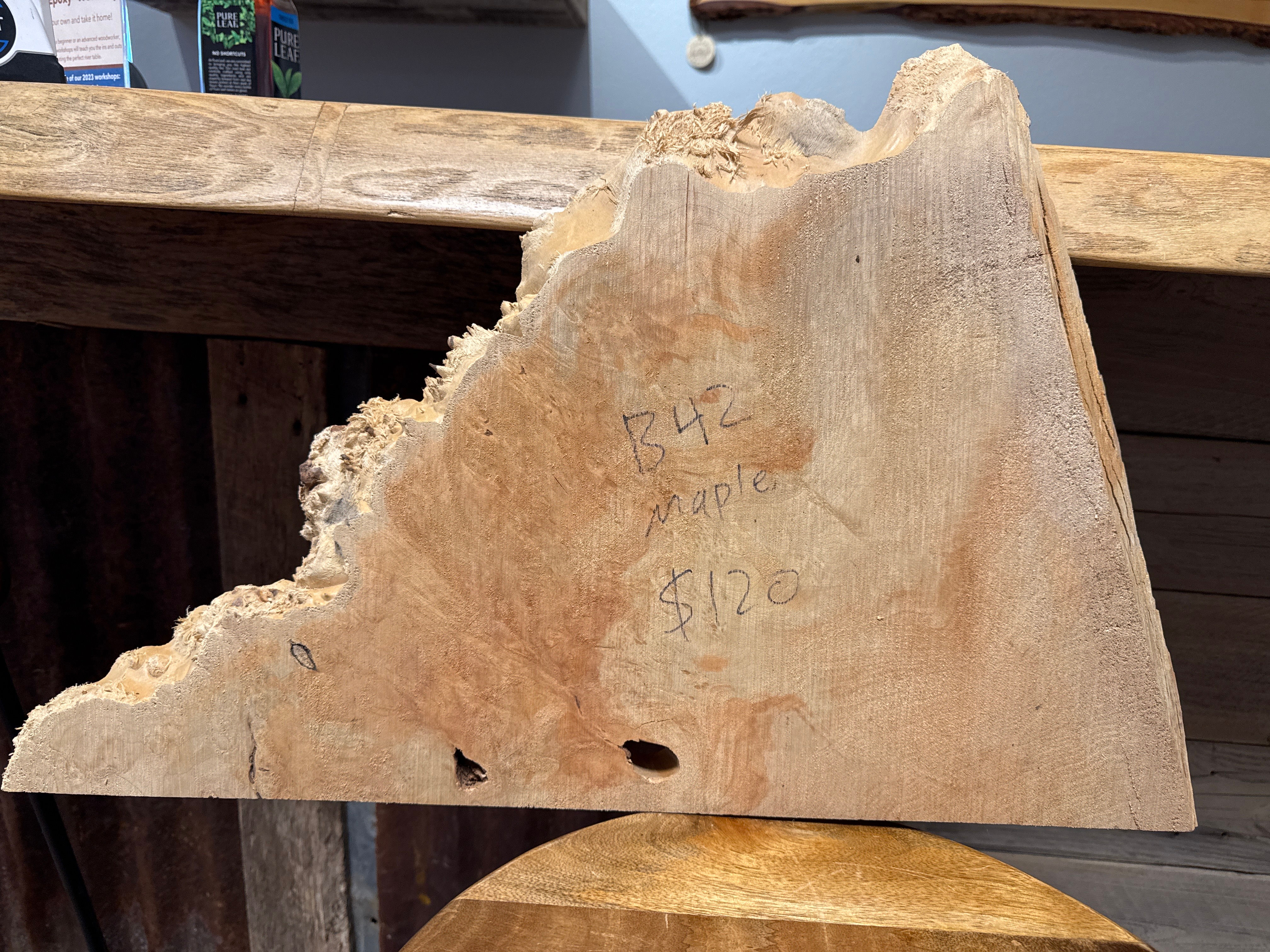 Maple Burl #B42 (24”x 14”x 1.5”) 