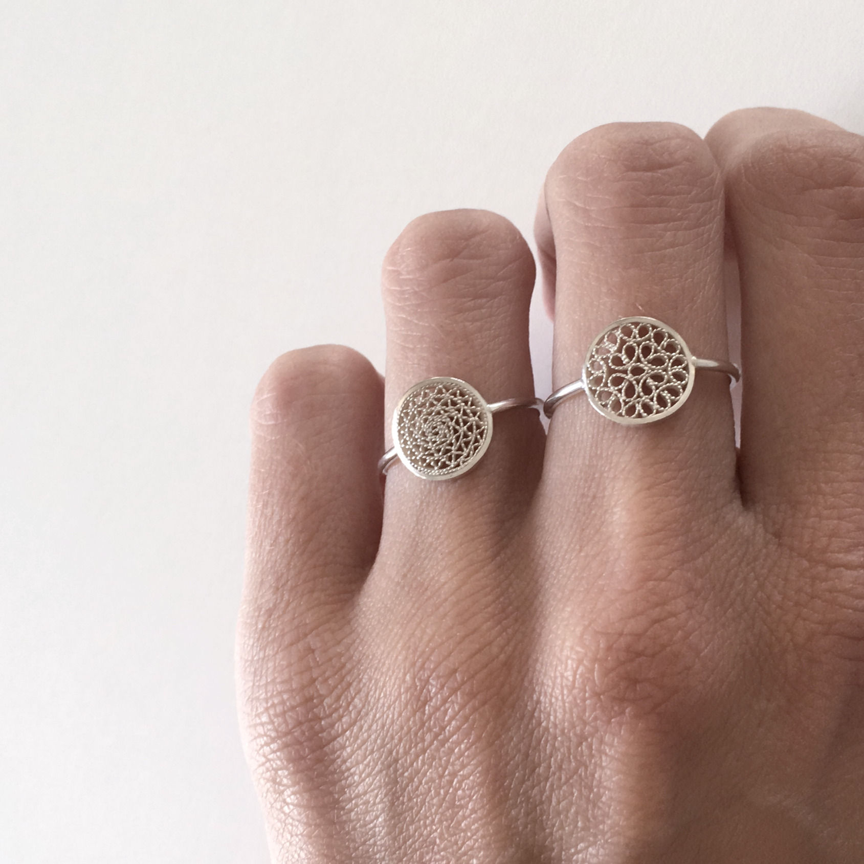 MINI LUNE Bague caracoles