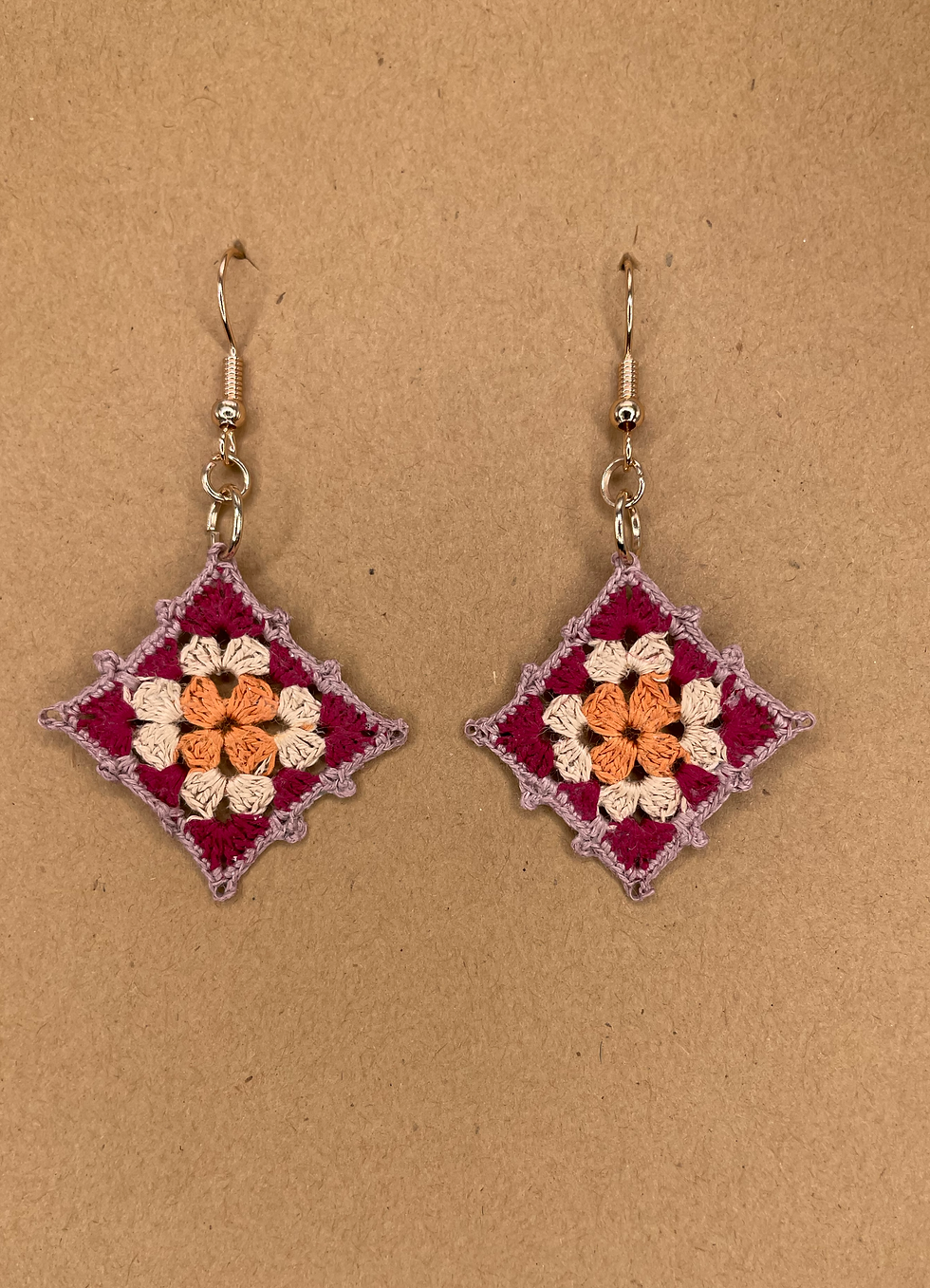 Be Mine Micro-Granny Square Earrings