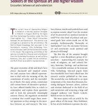 Seekers of the Spiritual Art and Higher Wisdom: Encounters Between Art and Esotericism - Academia.Edu