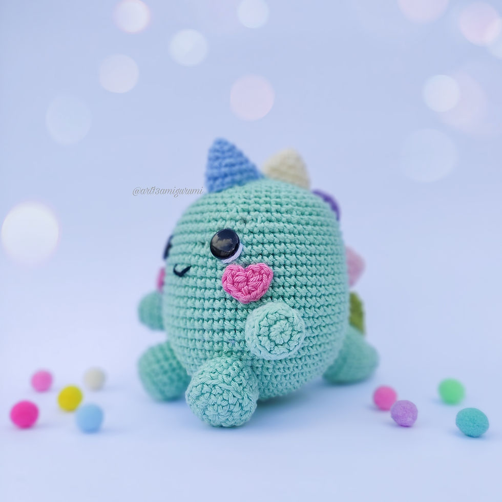 Miniatura: Baby Dino - Receita de Amigurumi em PDF