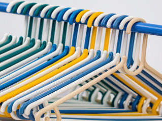 Save closet space with uniform hangers