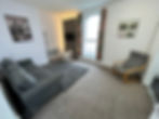 Open plan lounge/kitchen