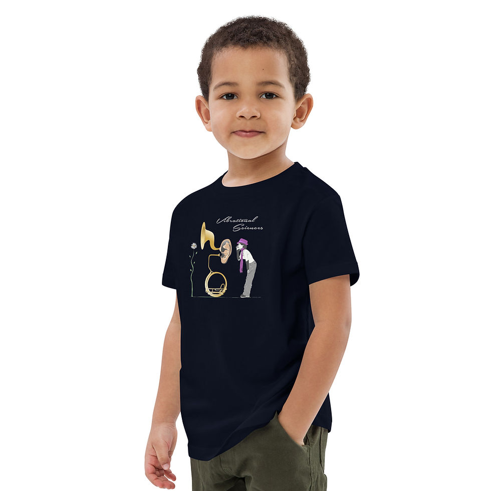 Thumbnail: Organic Youth Vibrational Sciences Art Tee for Girls & Boys