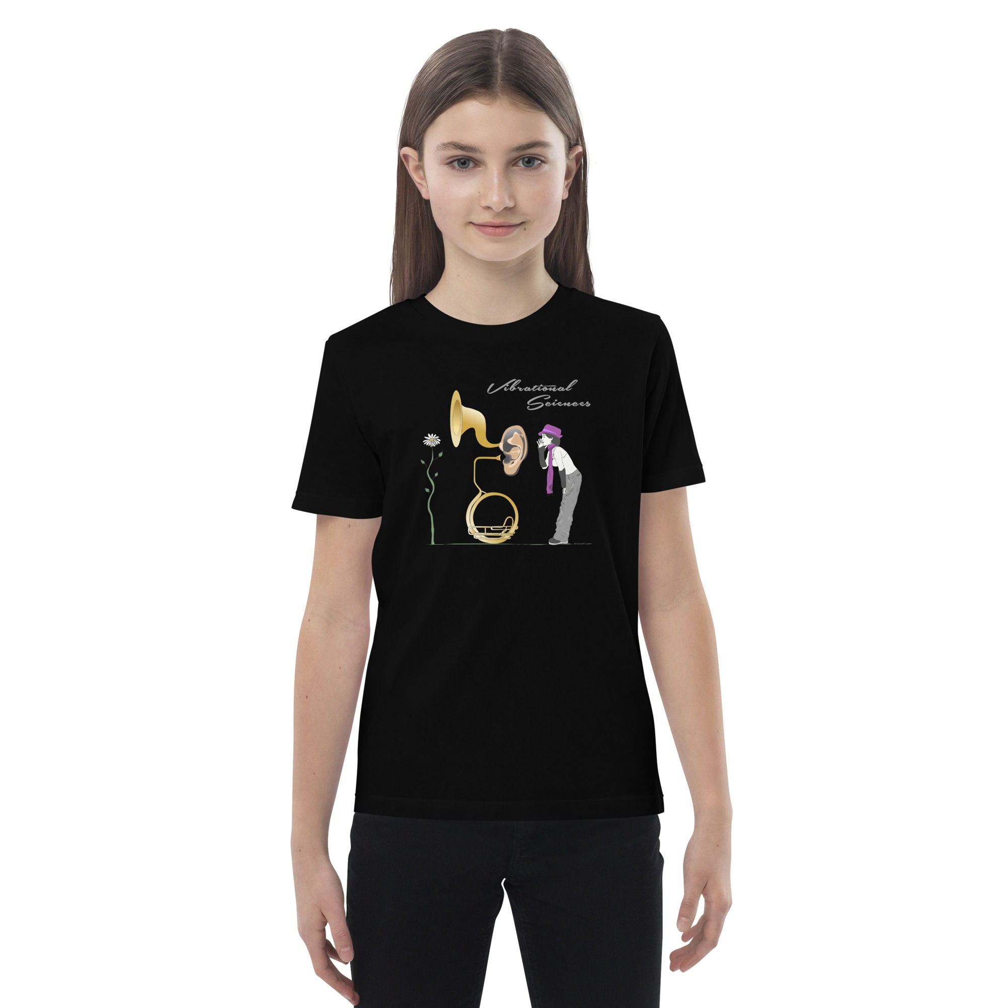 Organic Youth Vibrational Sciences Art Tee for Girls & Boys