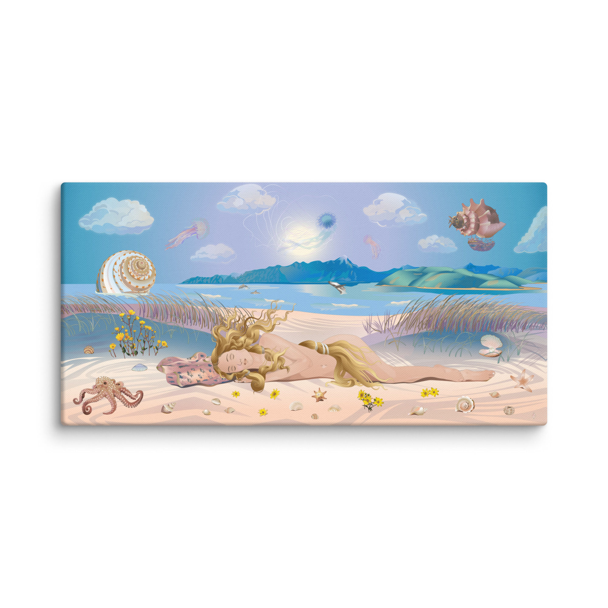 Jellyfish Dreaming of Venus — An Original Surrealist Fine Art Panoramic Print