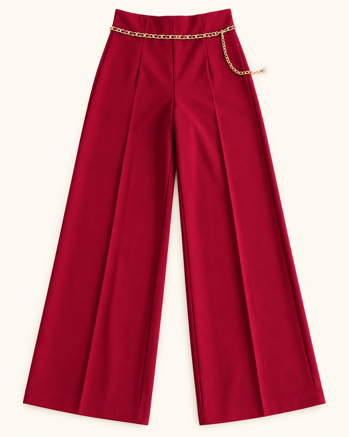 Pantalón Palazzo Bordeaux